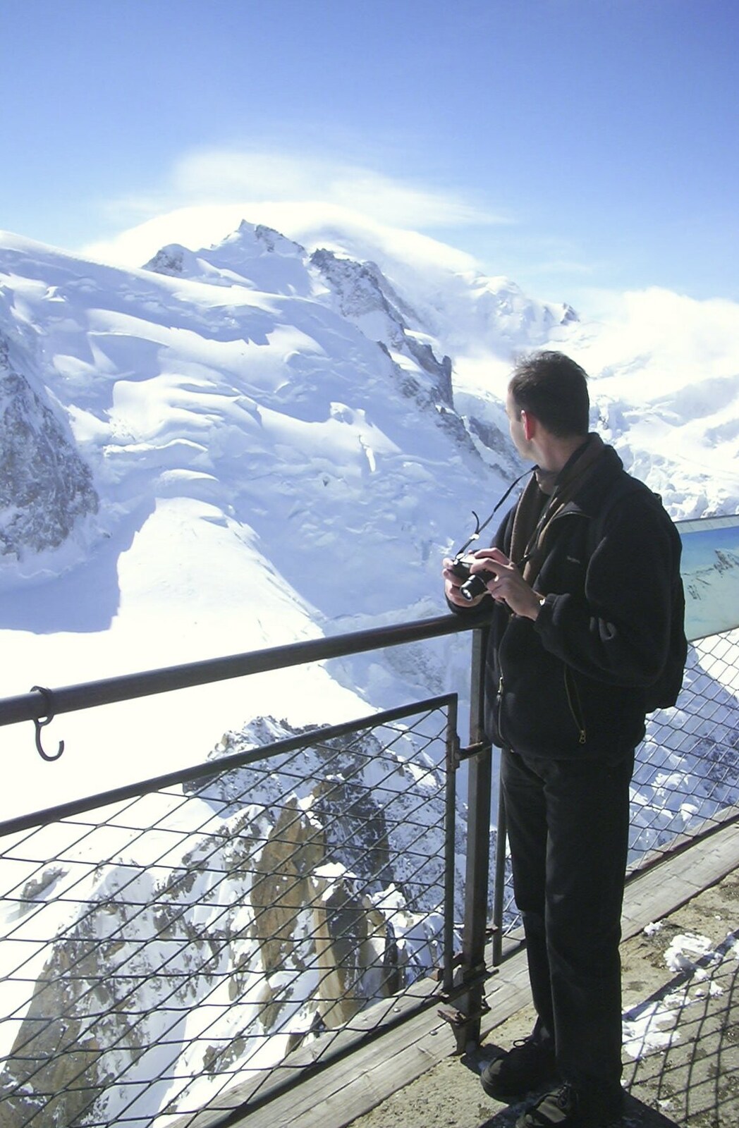 Yann looks out from 3G Lab Goes Skiing In Chamonix, France - 12th March 2002