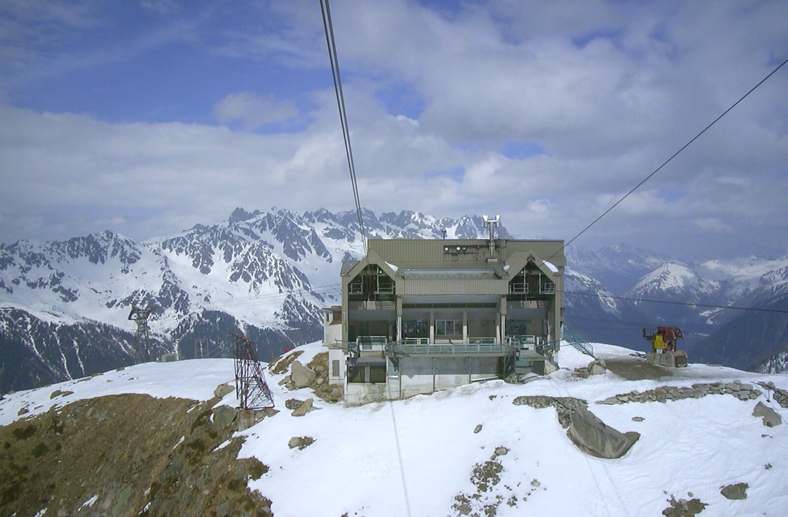 The cable car head from 3G Lab Goes Skiing In Chamonix, France - 12th March 2002