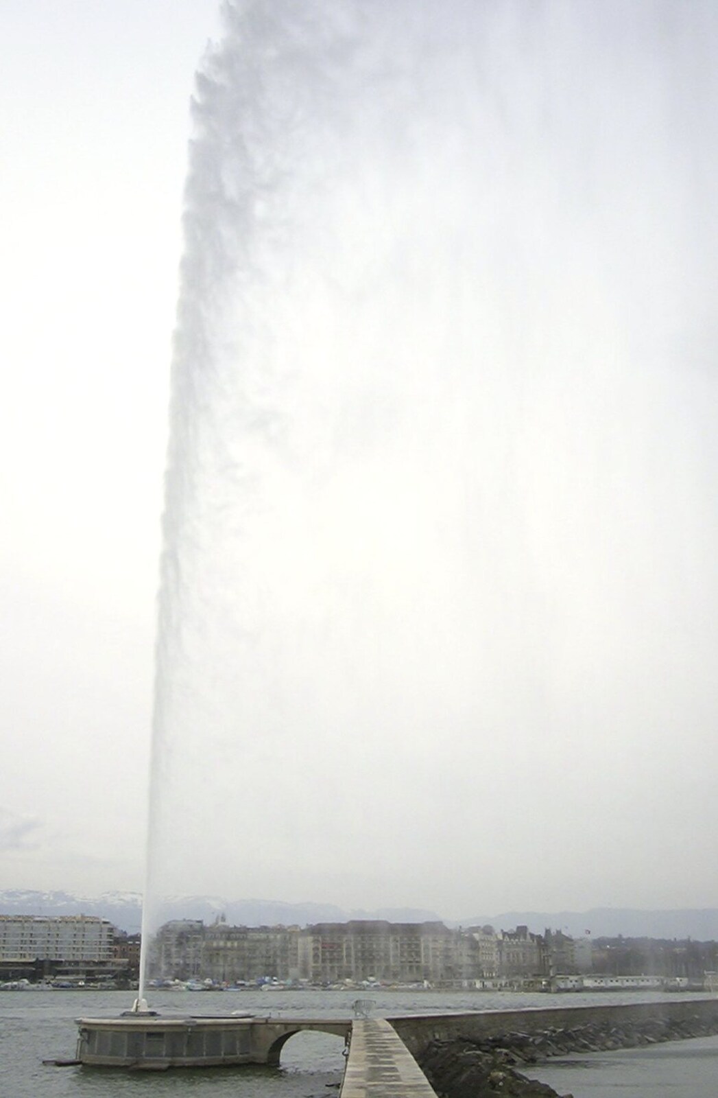 A close-up of the fountain from Nosher in Geneva, Switzerland - 17th March 2002