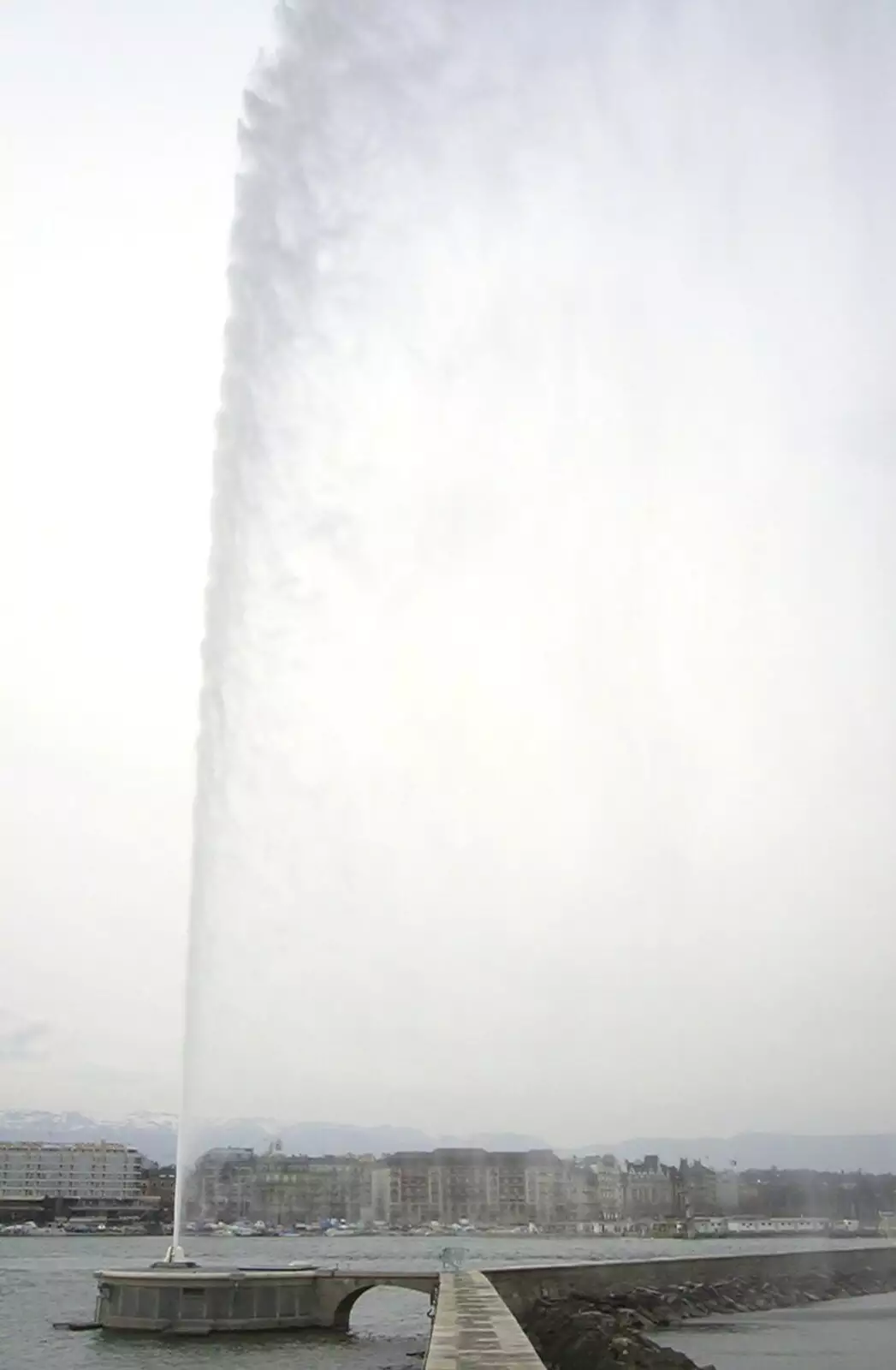 A close-up of the fountain, from Nosher in Geneva, Switzerland - 17th March 2002