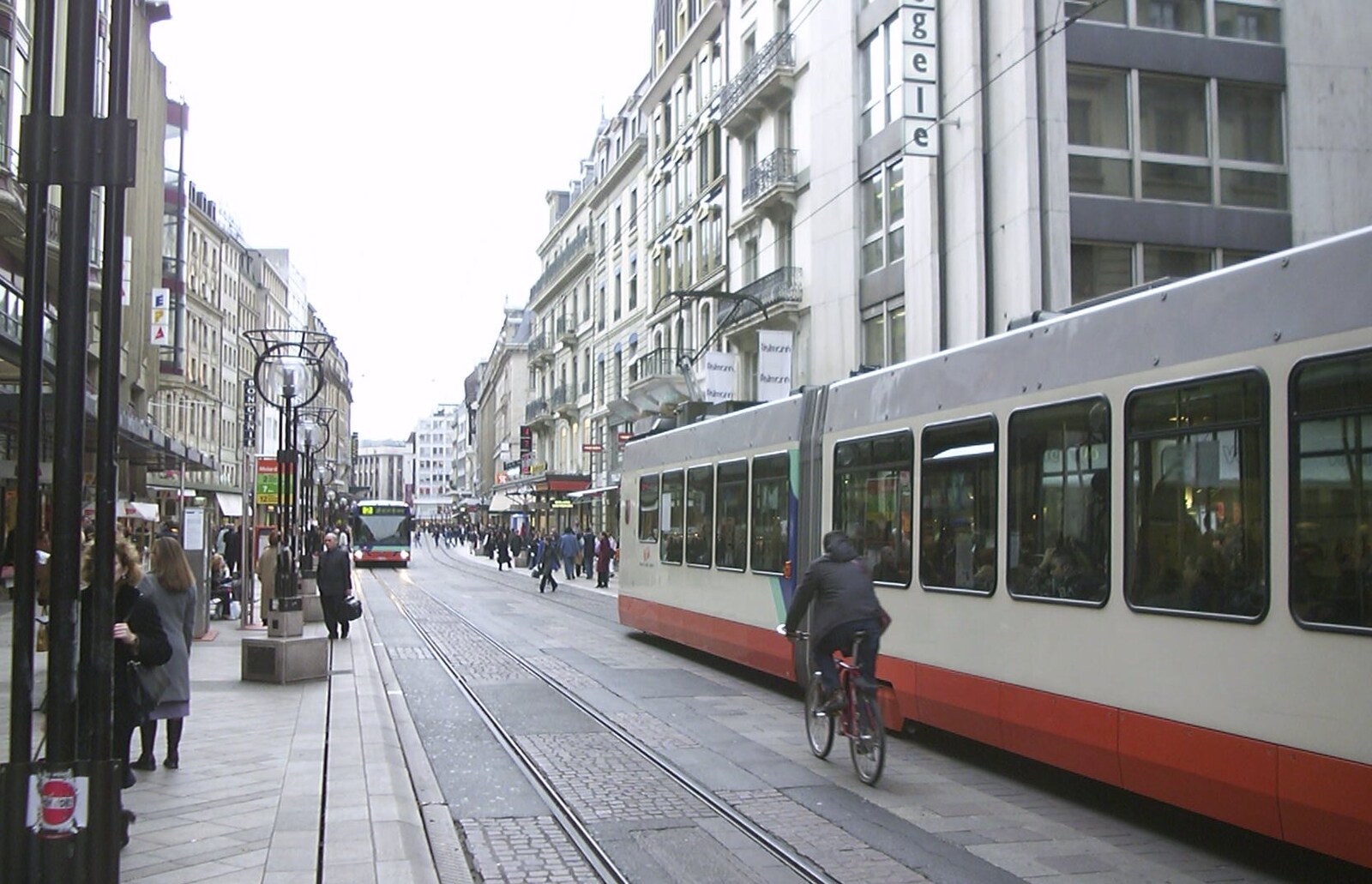 Modern Geneva, and the trams that nearly ate Nosher from Nosher in Geneva, Switzerland - 17th March 2002