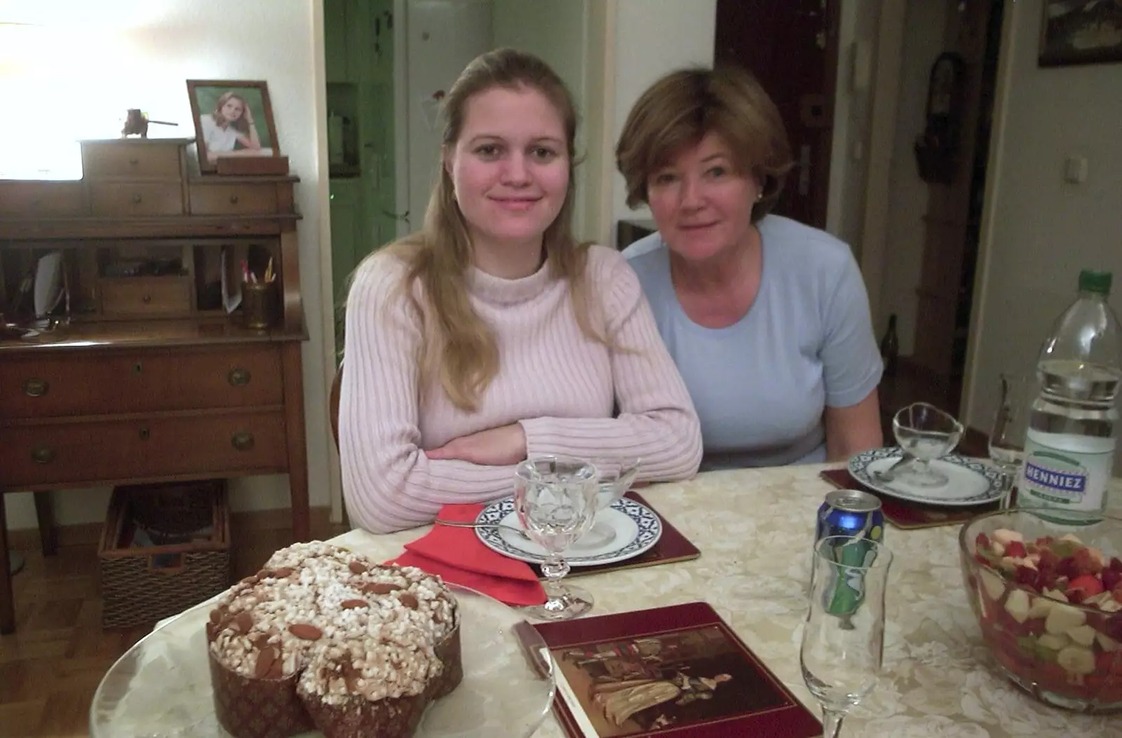 Cousin Elisa and Aunt Judith, from Nosher in Geneva, Switzerland - 17th March 2002