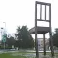 A giant chair near the UN building, Nosher in Geneva, Switzerland - 17th March 2002