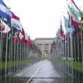 A row of flags at the United Nations, Nosher in Geneva, Switzerland - 17th March 2002