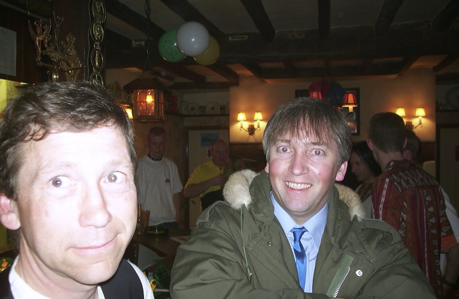 Sue and DH's 30th and 40th Party, The Swan, Suffolk - 18th March 2002: Apple and Nigel