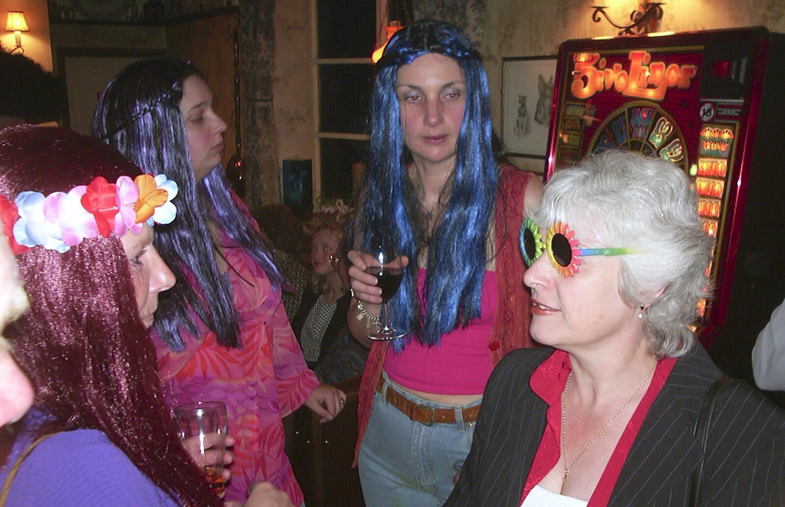 Sue and DH's 30th and 40th Party, The Swan, Suffolk - 18th March 2002: Spamy's got some Elton John-esque shades on