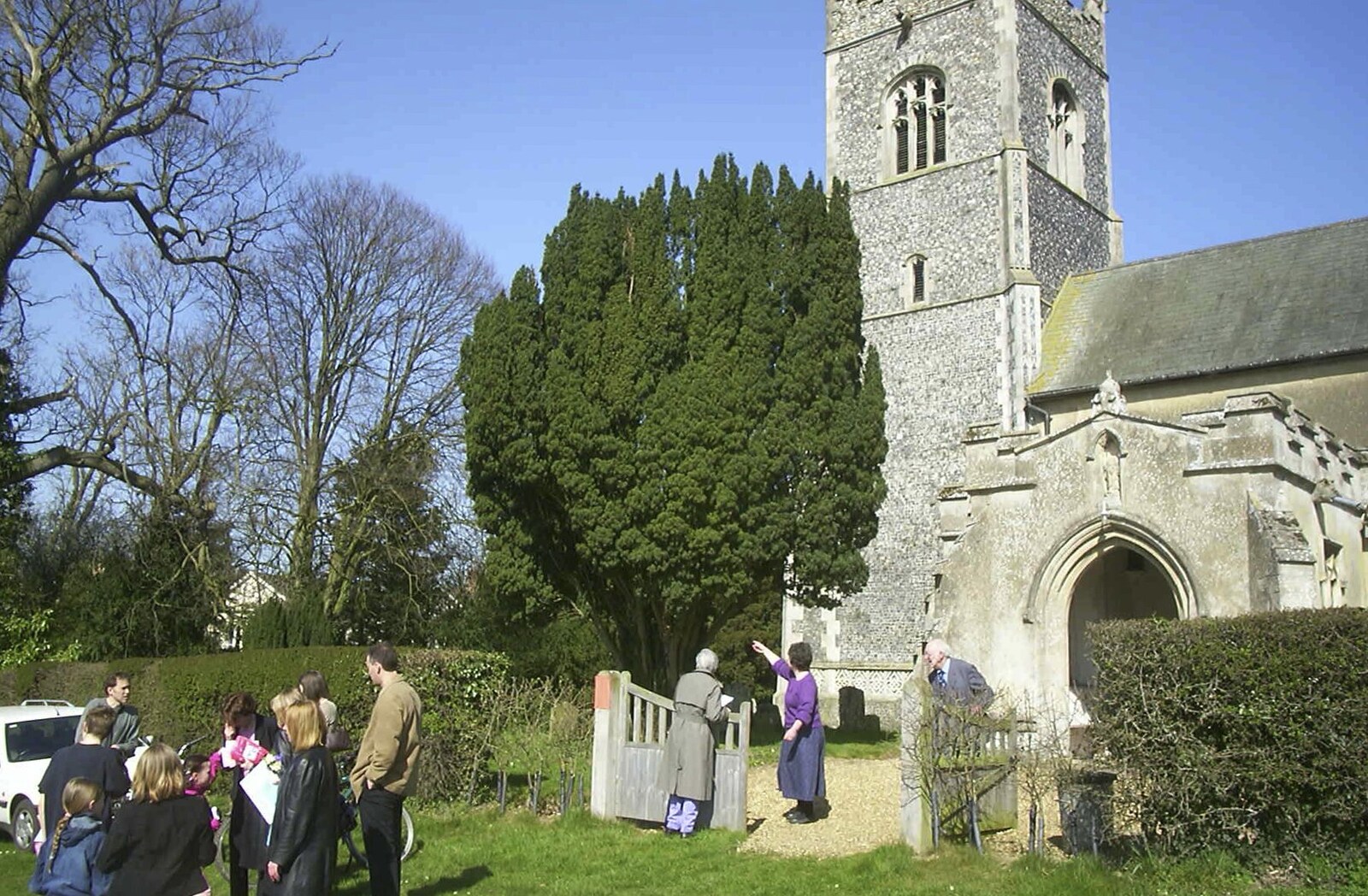 There's something going on at Thrandeston church from Suey's Actual Birthday, Thorndon, Suffolk - 2nd April 2002