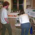 Wavy is given an introduction to the dishwasher, Suey's Actual Birthday, Thorndon, Suffolk - 2nd April 2002