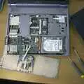 A laptop is taken apart, The BSCC at Laxfield and Hoxne, Suffolk - 2nd May 2002