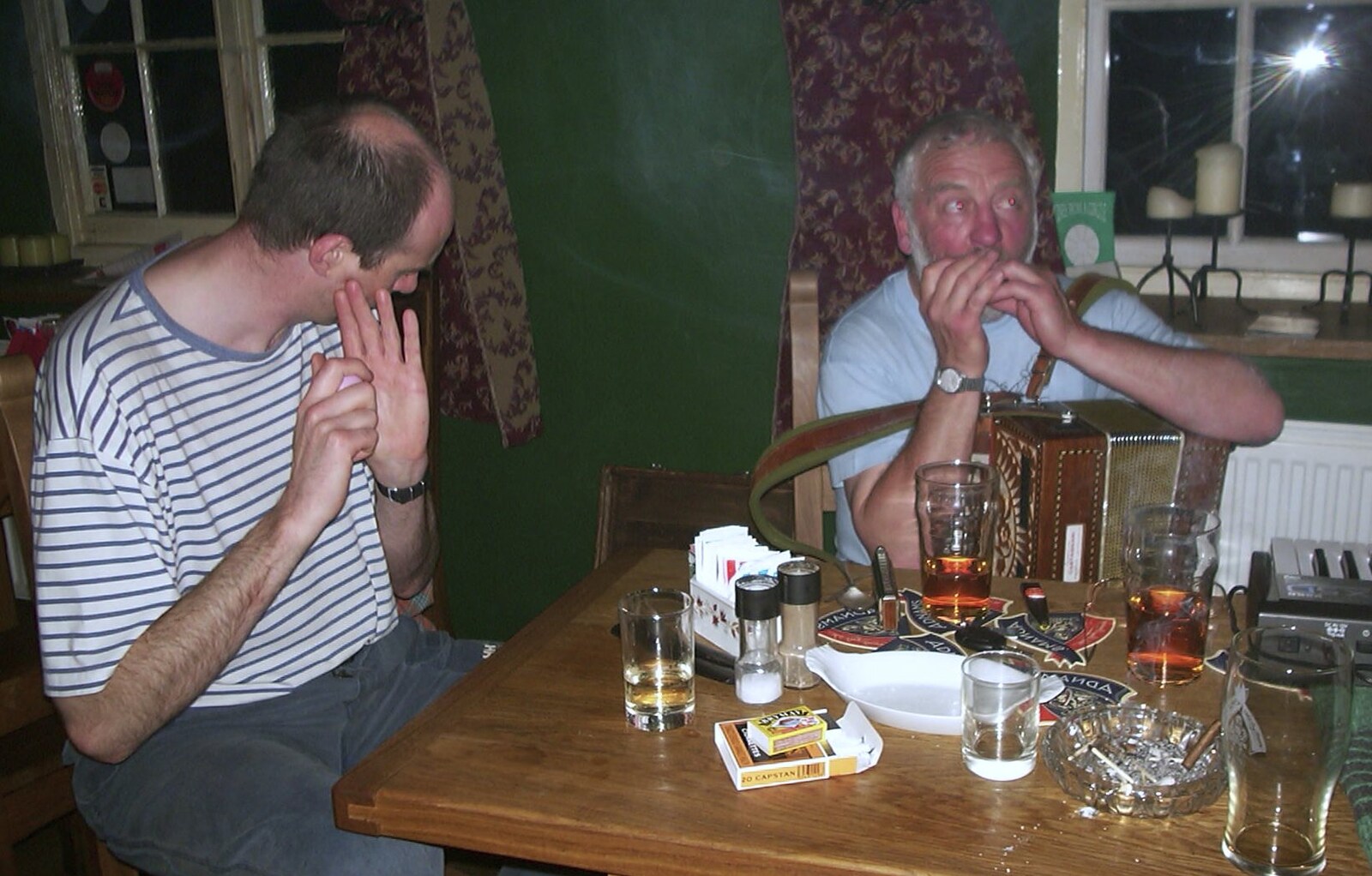 There's a harmonica moment from The BSCC at Laxfield and Hoxne, Suffolk - 2nd May 2002