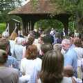 Crowds outside the church, Sydney's Christening, Hordle, Hampshire - 4th May 2002