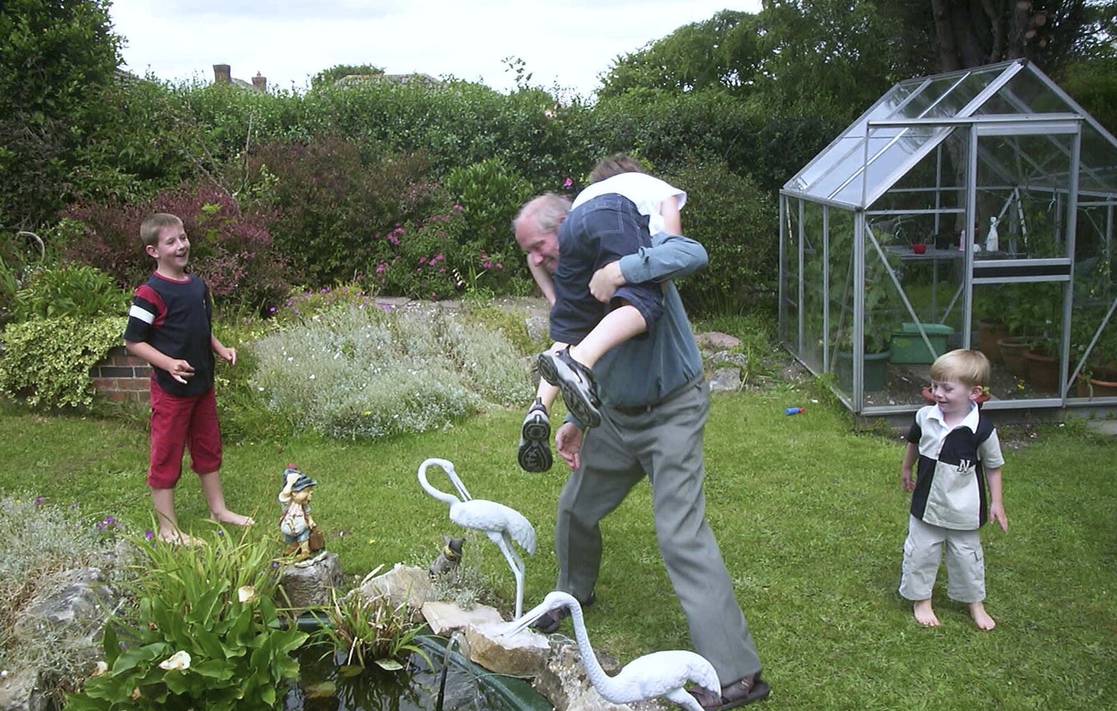 Bob is the expert child-tormentor from Sydney's Christening, Hordle, Hampshire - 4th May 2002