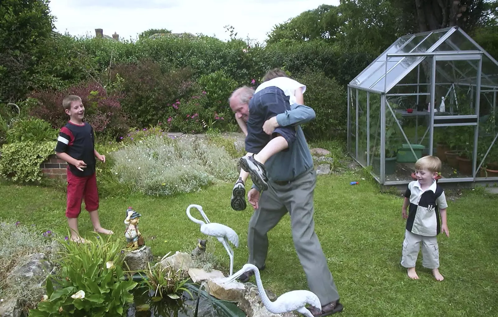 Bob is the expert child-tormentor, from Sydney's Christening, Hordle, Hampshire - 4th May 2002