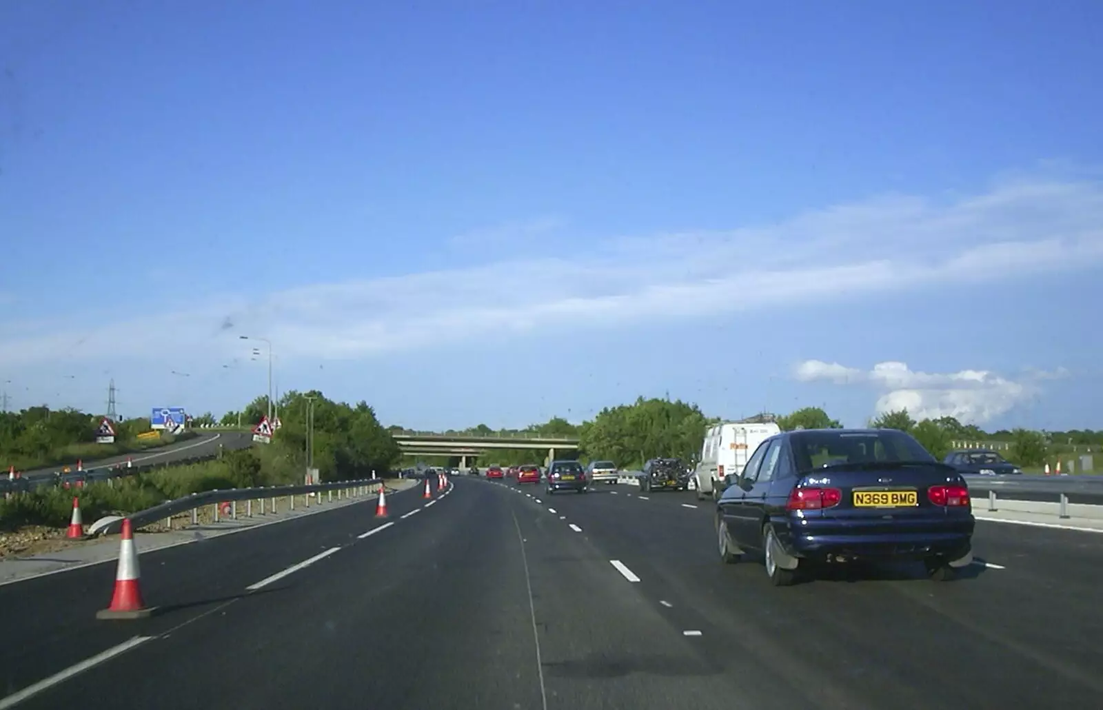 The motorway is full of mid-lane tossers, from Sydney's Christening, Hordle, Hampshire - 4th May 2002