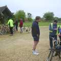 Assembling for the ride in the morning, The BSCC Bike Ride, Shefford, Bedford - 11th May 2002