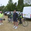 Colin and Nigel, The BSCC Bike Ride, Shefford, Bedford - 11th May 2002