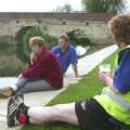 At the river for lunchtime, The BSCC Bike Ride, Shefford, Bedford - 11th May 2002
