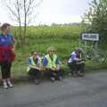 Sitting by the roadside for a while, The BSCC Bike Ride, Shefford, Bedford - 11th May 2002