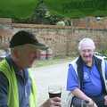 John Willy and Bomber Langdon, The BSCC Bike Ride, Shefford, Bedford - 11th May 2002