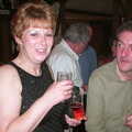 Jenny - the birthday girl, Jenny's 50th at The Swan Inn, Brome, Suffolk - 14th May 2002