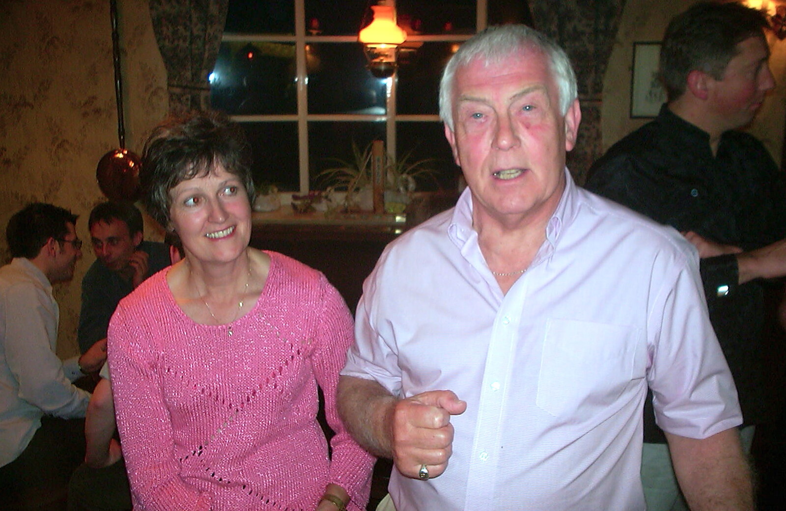 Jenny's 50th at The Swan Inn, Brome, Suffolk - 14th May 2002: Jill and Colin in The Swan