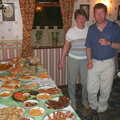 The buffet table, Jenny's 50th at The Swan Inn, Brome, Suffolk - 14th May 2002
