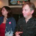 Nigel by the fireplace, Jenny's 50th at The Swan Inn, Brome, Suffolk - 14th May 2002