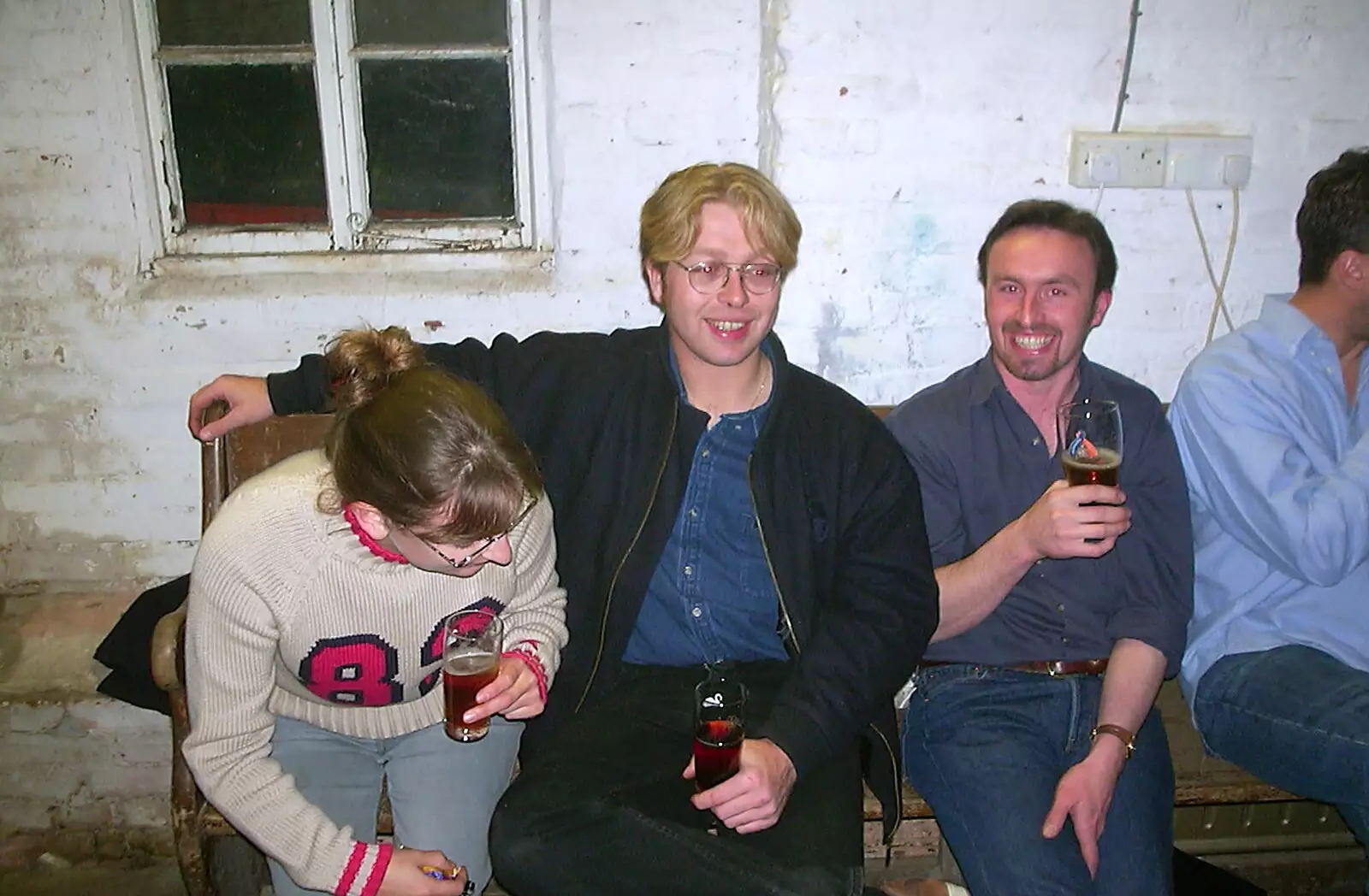 Suey, Marc and Dave, from The Hoxne Beer Festival, Suffolk - 20th May 2002