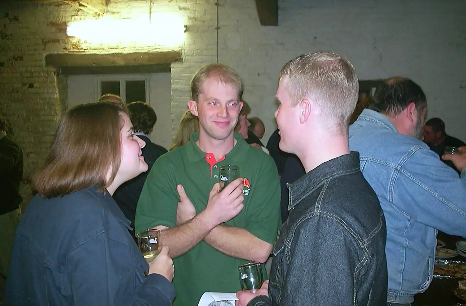 Claire and Paul chat to Mike, from The Hoxne Beer Festival, Suffolk - 20th May 2002