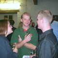 Claire and Paul chat to Mike, The Hoxne Beer Festival, Suffolk - 20th May 2002
