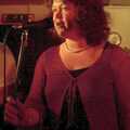 Jo on the mic, The BBs at the Cider Shed, Banham, Norfolk - 24th May 2002