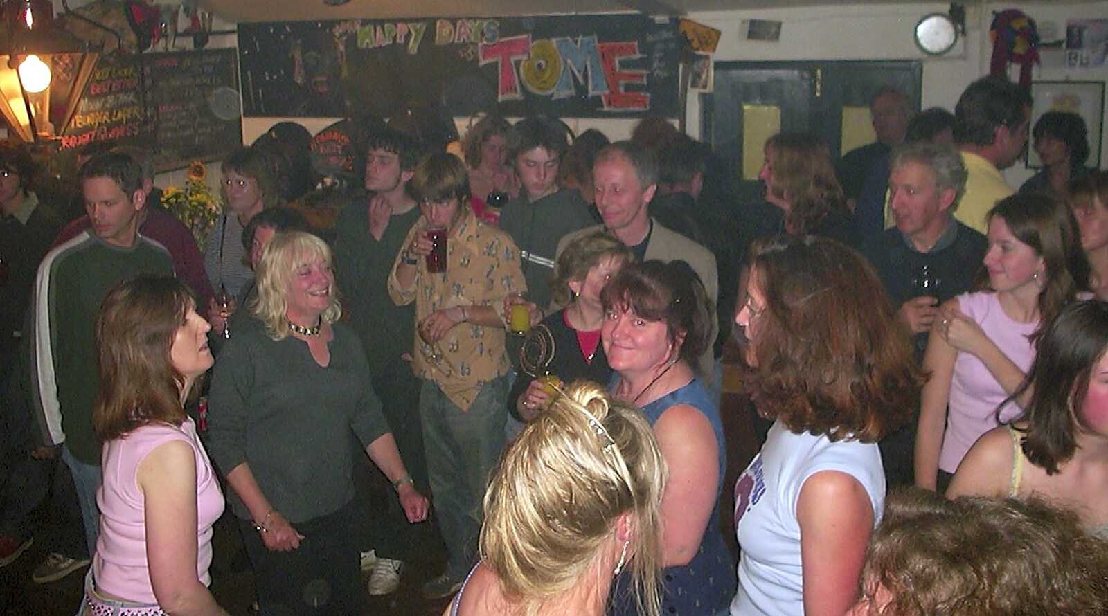 The Banham crowds from The BBs at the Cider Shed, Banham, Norfolk - 24th May 2002