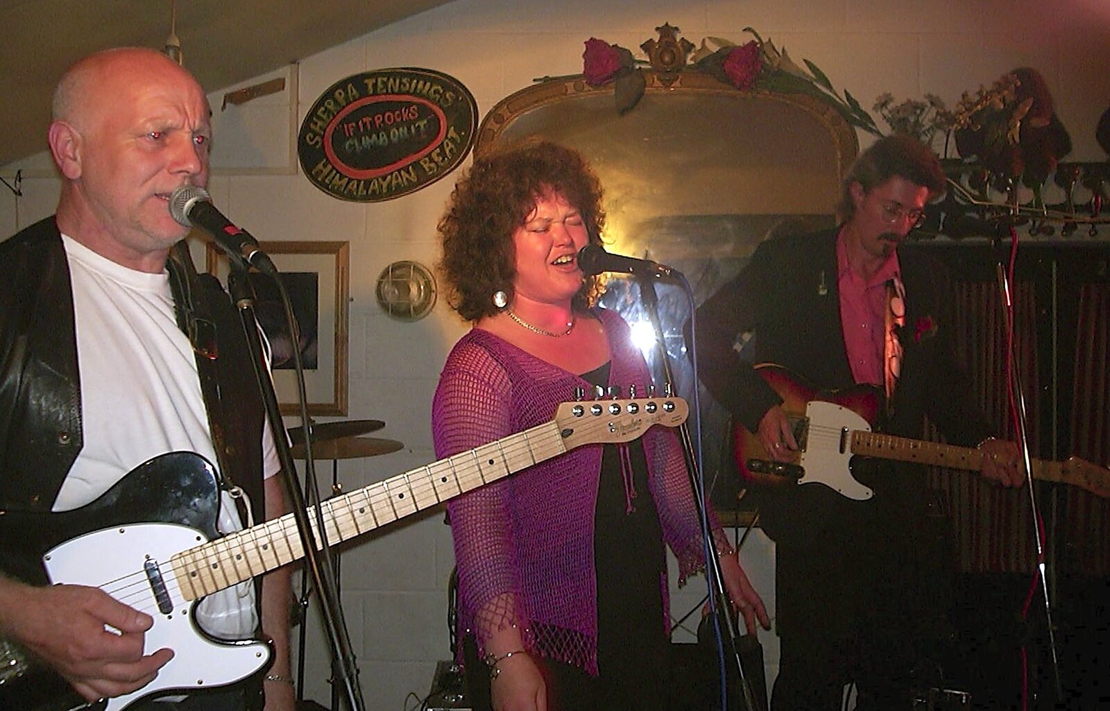 Jo's in the zone from The BBs at the Cider Shed, Banham, Norfolk - 24th May 2002