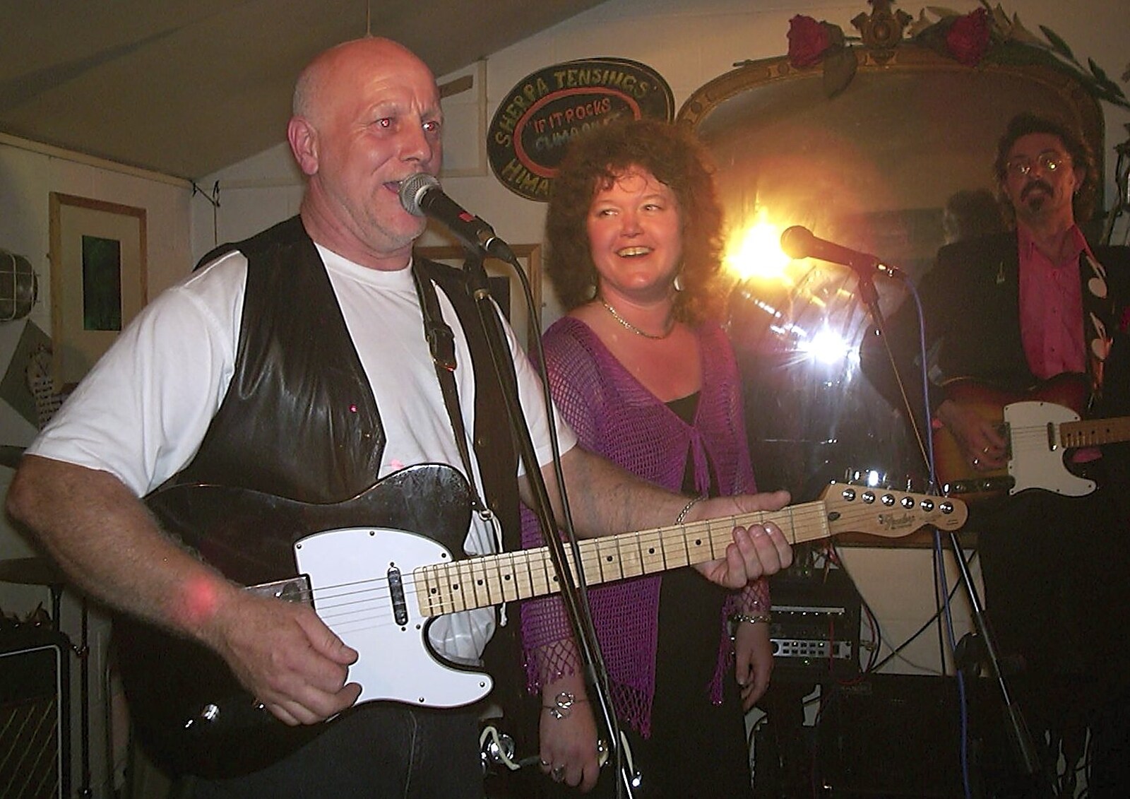 Rob and Jo from The BBs at the Cider Shed, Banham, Norfolk - 24th May 2002