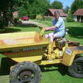 The BSCC at the Victoria, Earl Soham, Suffolk - 27th May 2002, Geoff gets his mini dumper out