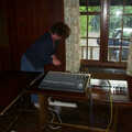 2002 Jo sets up for a BBs rehearsal