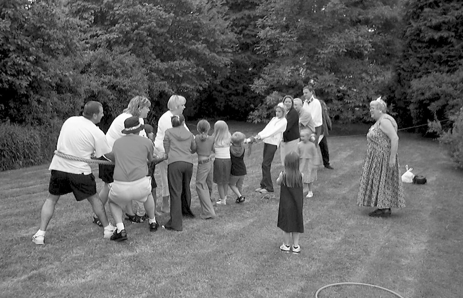 There's a tug of war outside from Golden Jubilee Celebrations, The Village Hall, Brome, Suffolk - 4th June 2002