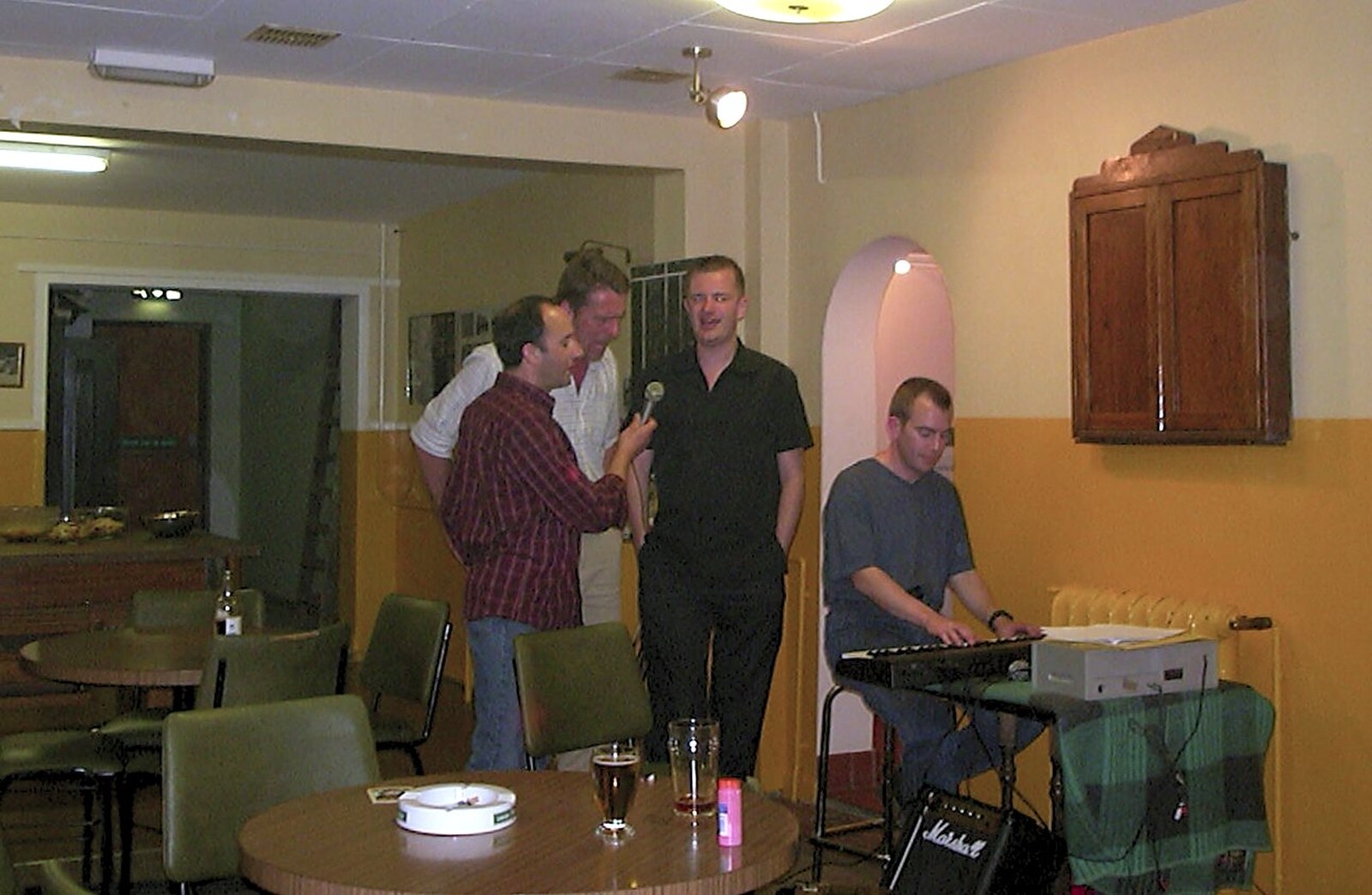 Nosher is persuaded to sing something from Golden Jubilee Celebrations, The Village Hall, Brome, Suffolk - 4th June 2002