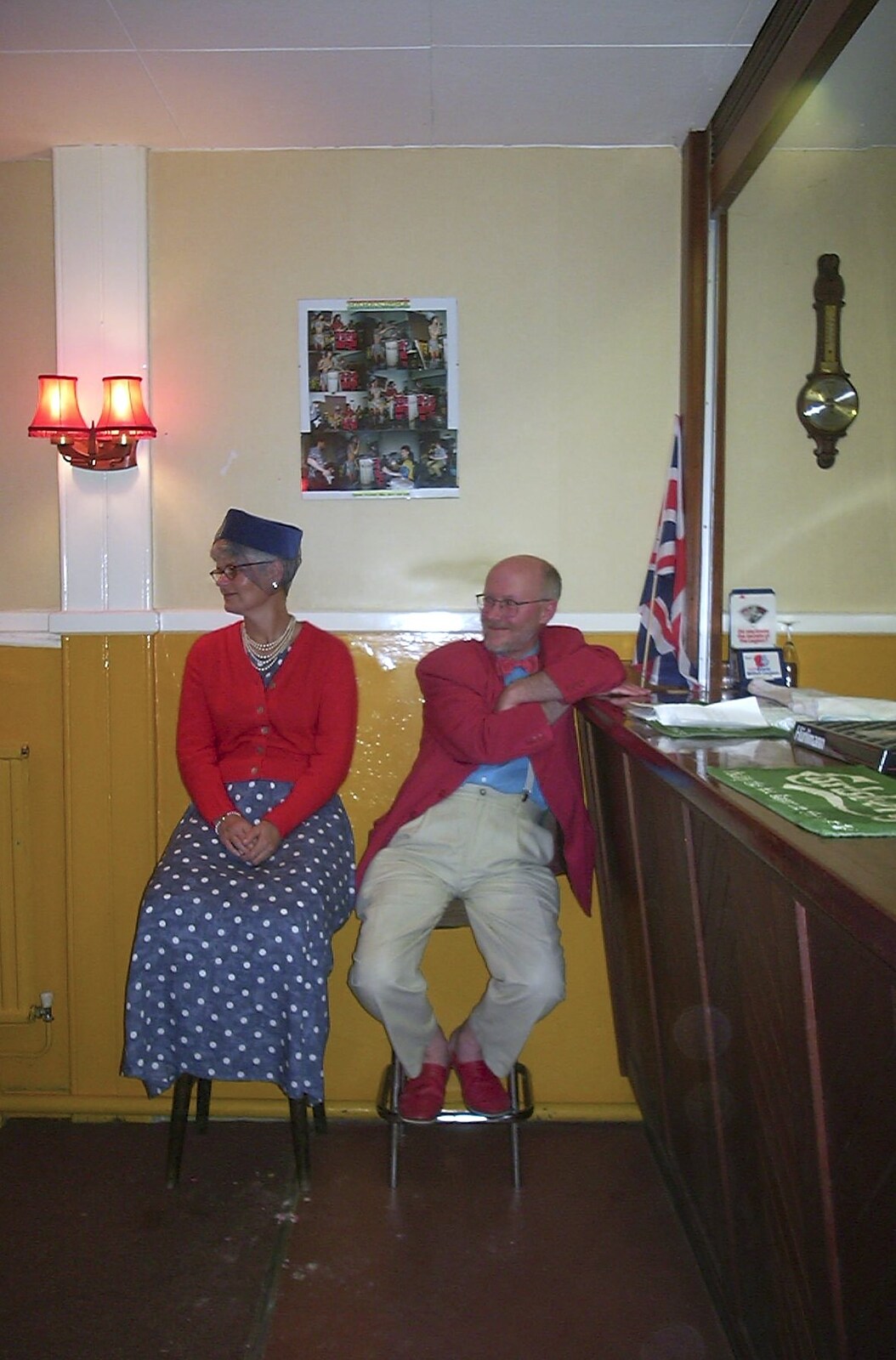 Propping the bar up from Golden Jubilee Celebrations, The Village Hall, Brome, Suffolk - 4th June 2002