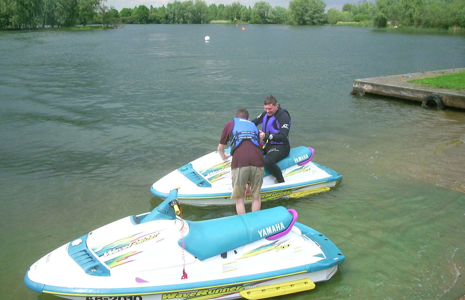 3G Lab Watersports Fun Day, Wyboston, Bedfordshire - 8th June 2002: Jet boats are ready