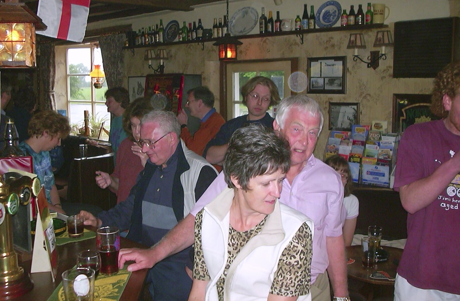 A Rainy Barbeque at the Swan Inn, Brome, Suffolk - 15th June 2002: The gang has all moved indoors
