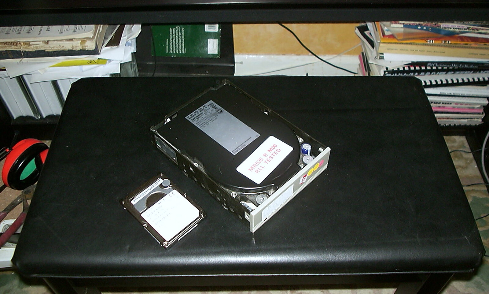 An old RLL hard drive is ready to take apart from A Hard-Drive Clock and Other Projects, Brome, Suffolk - 28th June 2002