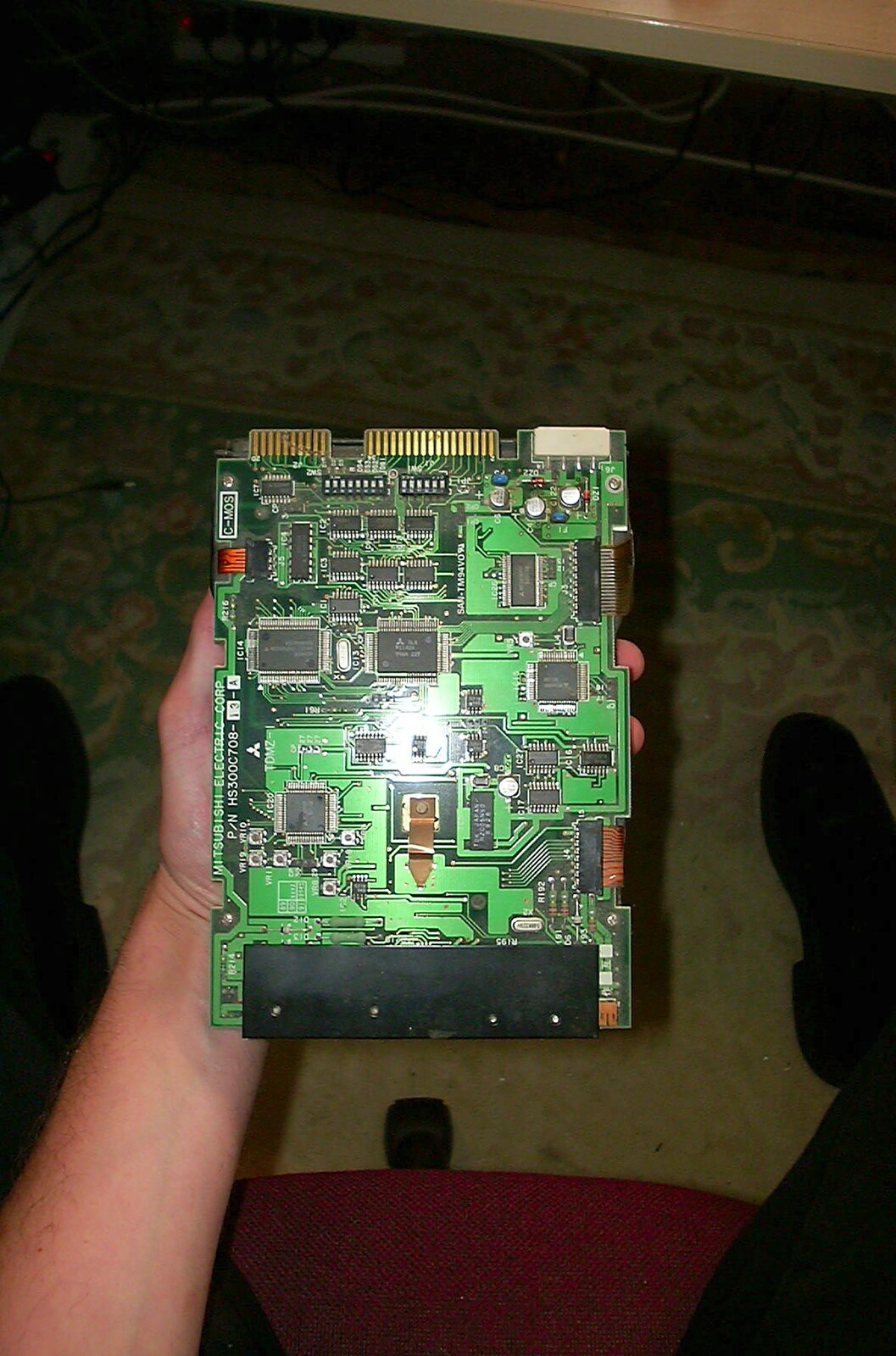 The bottom of the old hard drive from A Hard-Drive Clock and Other Projects, Brome, Suffolk - 28th June 2002