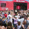 A hands-in-the-air moment, Radio 1's One Big Sunday, Chantry Park, Ipswich - 14th July 2002