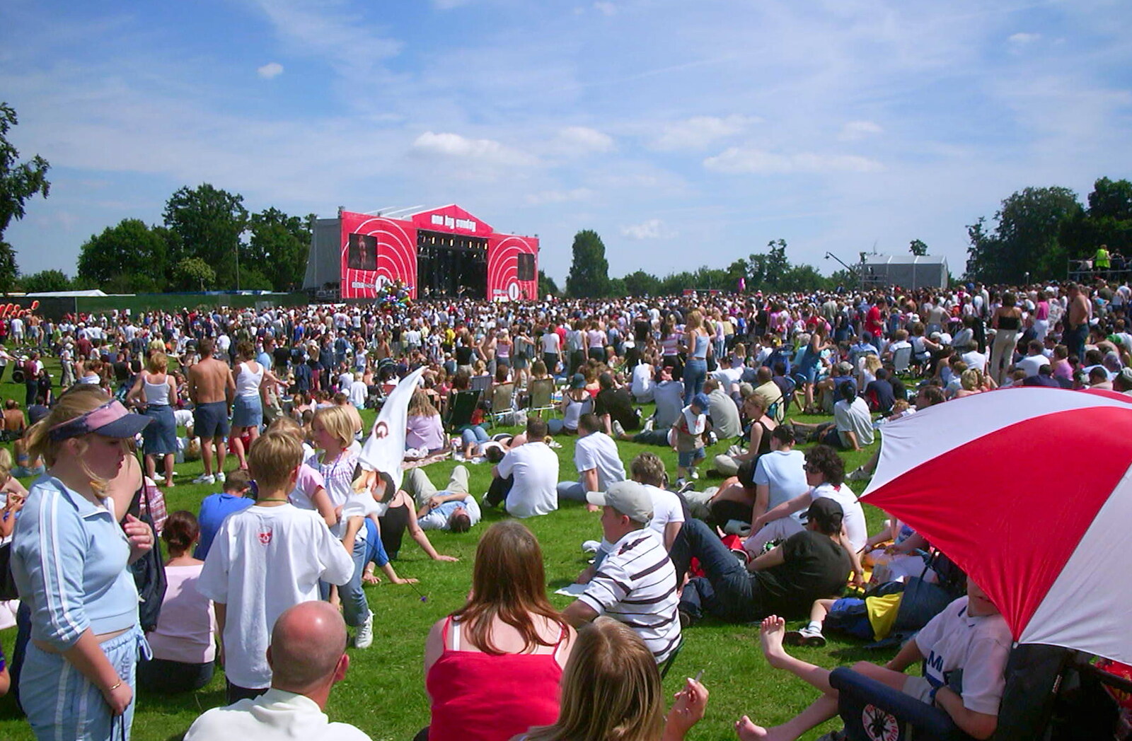 The One Big Sunday stage from Radio 1's One Big Sunday, Chantry Park, Ipswich - 14th July 2002