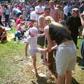 A girl gets her foot washed, Radio 1's One Big Sunday, Chantry Park, Ipswich - 14th July 2002