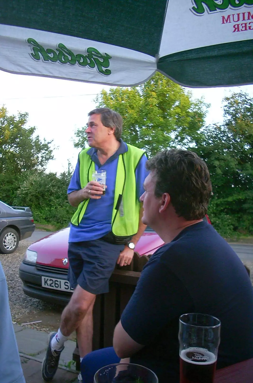 Alan and Phillip, from BSCC Rides, Petanque at the Swan and July Miscellany - 21st July 2002