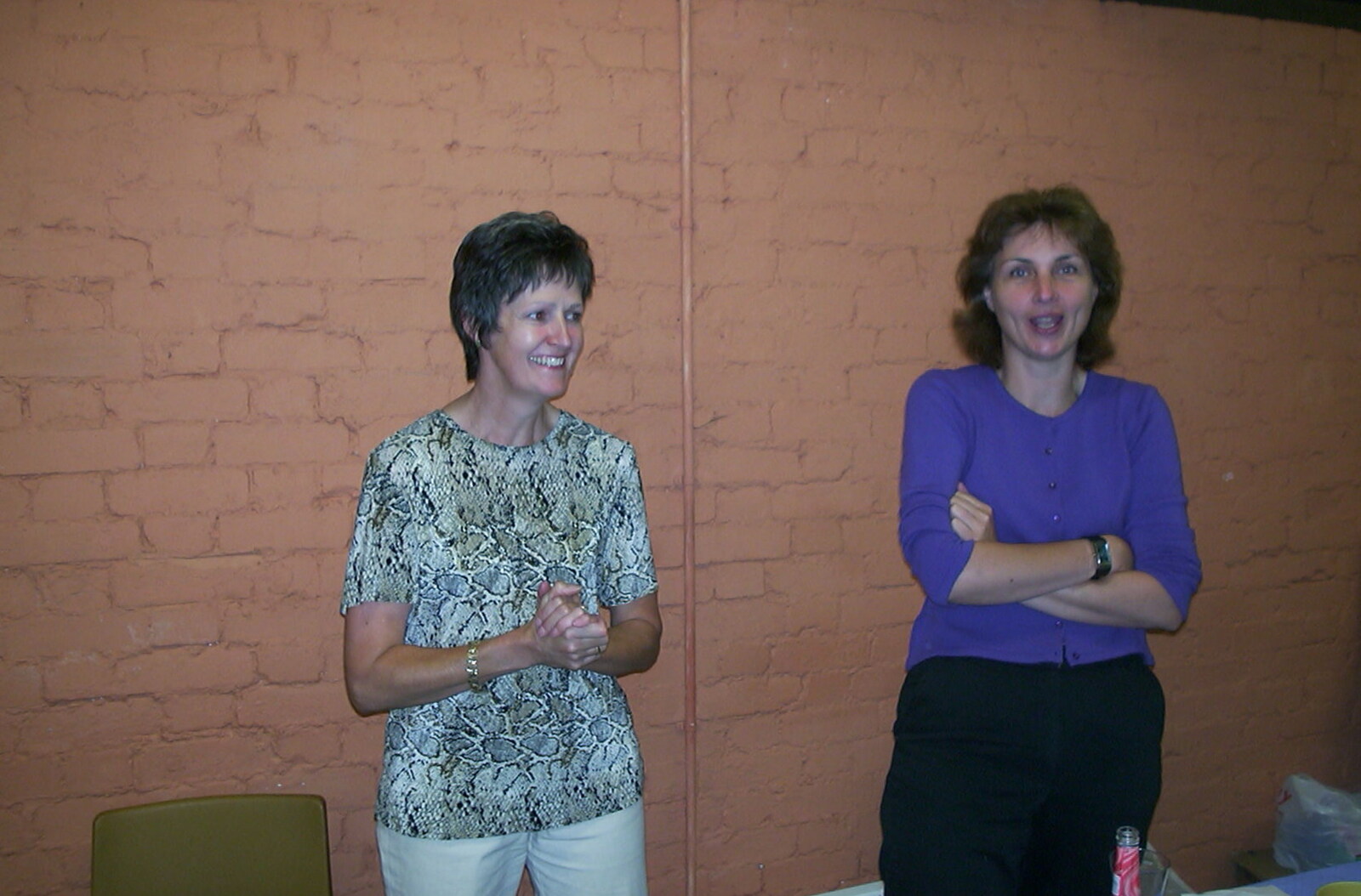 Jill and Anne from BSCC Rides, Petanque at the Swan and July Miscellany - 21st July 2002