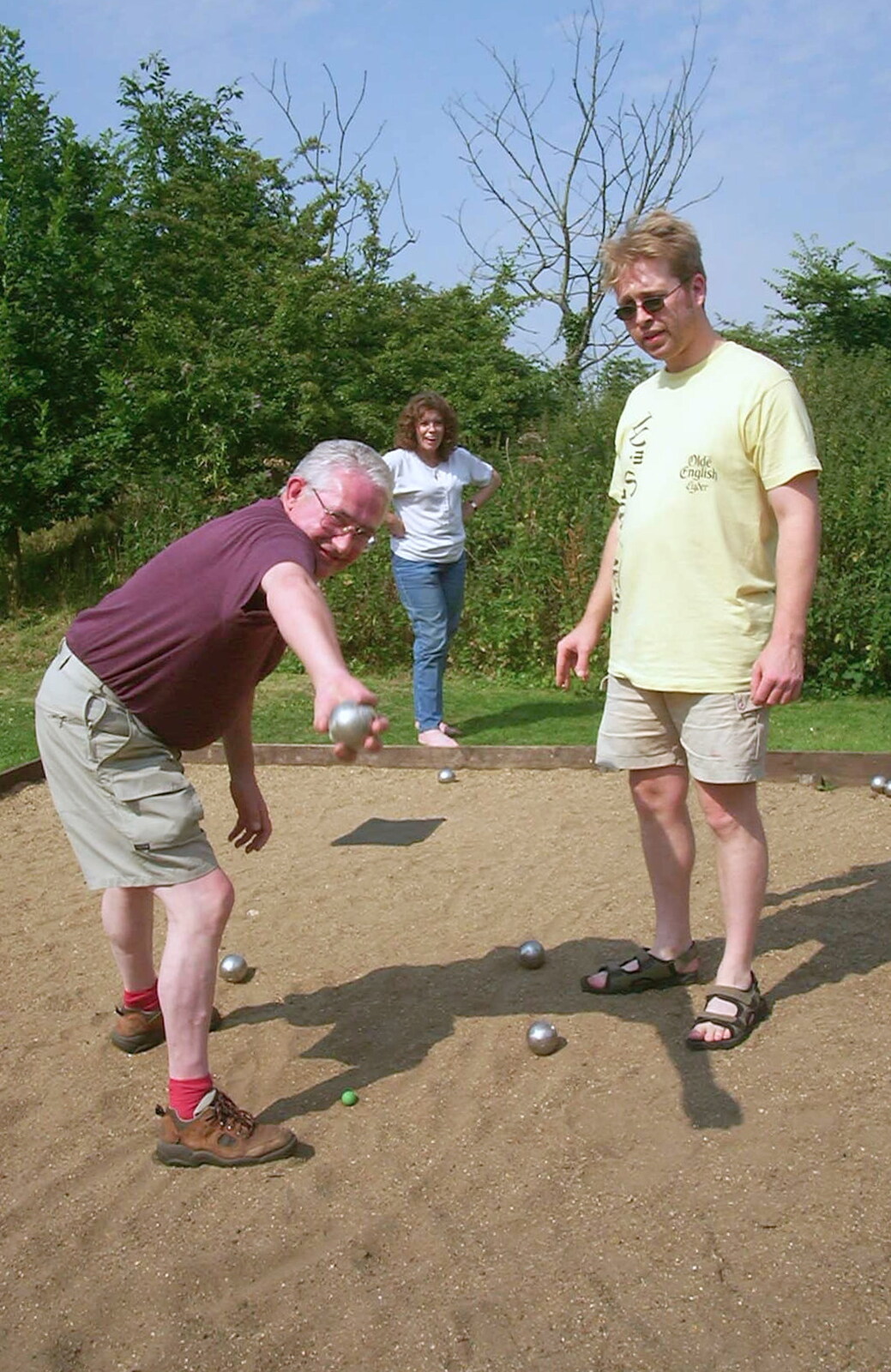 John and Marc from BSCC Rides, Petanque at the Swan and July Miscellany - 21st July 2002
