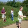 Marc gets ready to lob, BSCC Rides, Petanque at the Swan and July Miscellany - 21st July 2002